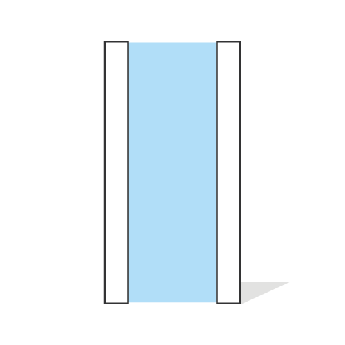 full-height glass interior doors